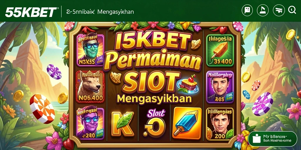 Tampilan utama gameplay menarik dari 55KBET dengan mesin slot.