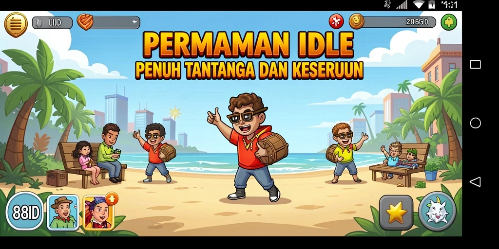 Menampilkan gameplay 88ID yang menarik dan santai.