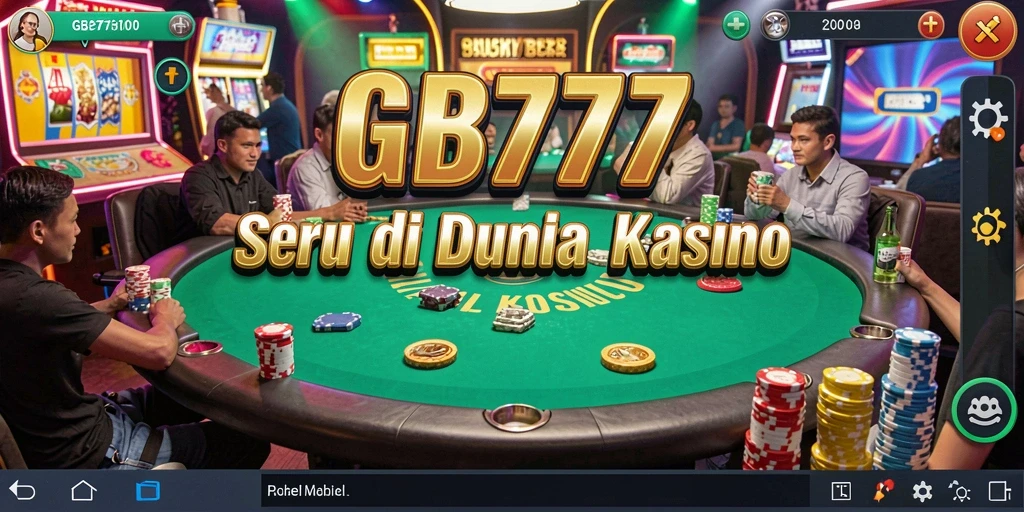Tampilan menarik dari gameplay Kasino yang mendebarkan di GB777.