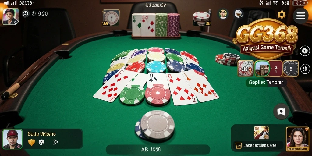 Screenshot gameplay GG368 yang menampilkan keseruan permainan Gaple.