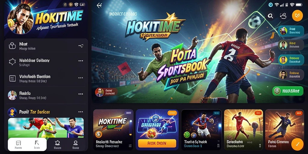 Tampilan gameplay HOKITIME yang menarik untuk taruhan olahraga.