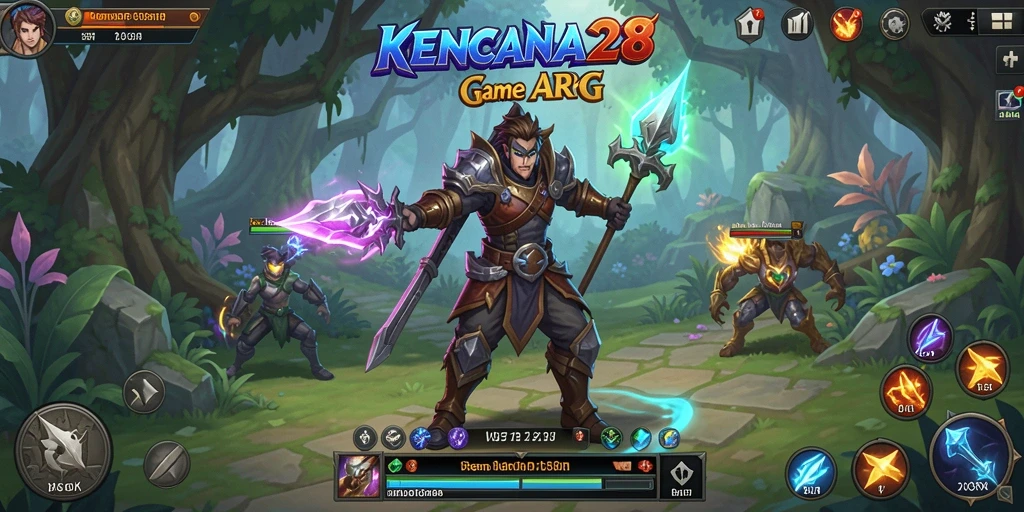 Tampilan gameplay epik KENCANA28 dengan karakter dan monster yang menakjubkan.