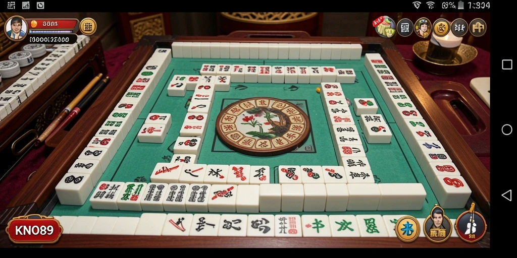 Screenshot gameplay KNO89 yang menampilkan keseruan permainan Mahjong.