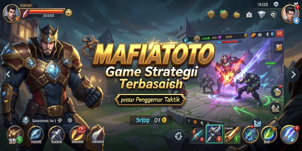 Tangkapan layar utama MAFIATOTO menunjukkan intensitas pertempuran strategis yang seru.