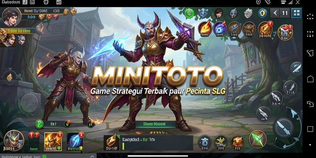 Tampilan permainan MINITOTO yang menarik saat membangun kota.