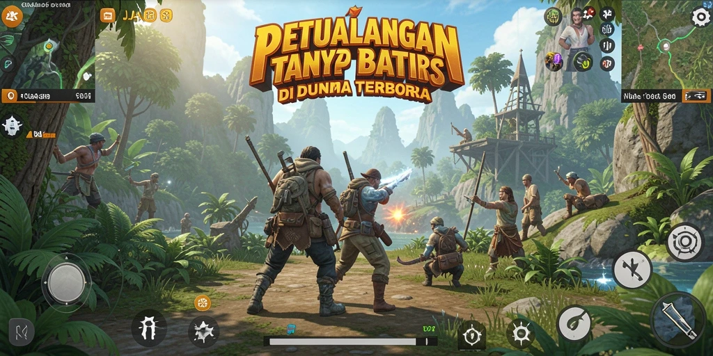 Tangkapan layar menunjukkan tindakan seru dalam dunia Open World.
