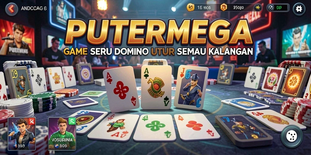 Tampilan permainan PUTERMEGA yang penuh warna dan menarik.