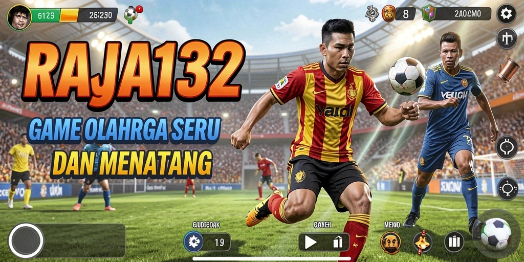 Tampilan gameplay seru dari RAJA132 yang menampilkan aksi olahraga yang mendebarkan.