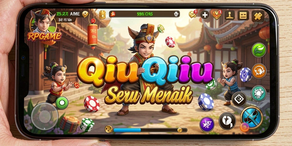 Screenshot utama RPGAME menampilkan gameplay QiuQiu yang seru.