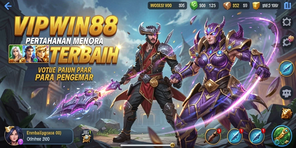 Tangkapan layar gameplay <strong>VIPWIN88</strong> yang menarik dan mendebarkan dalam mode Tower Defense.