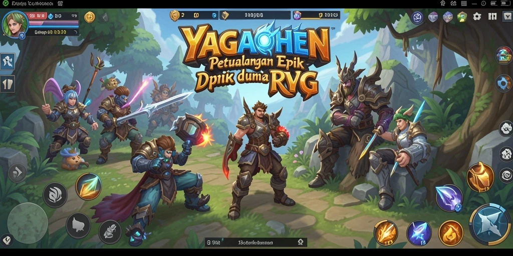 Tampilan menarik dari gameplay RPG YAGAOHEN yang memukau.
